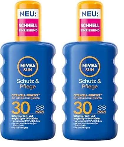 Nivea Sun Schutz Pflege Sonnenspray Lsf 30 Wasserfestes