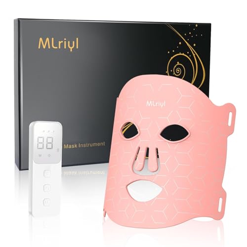Mlriyl Led Maske Gesicht Rotlicht Maske Gesicht Mit
