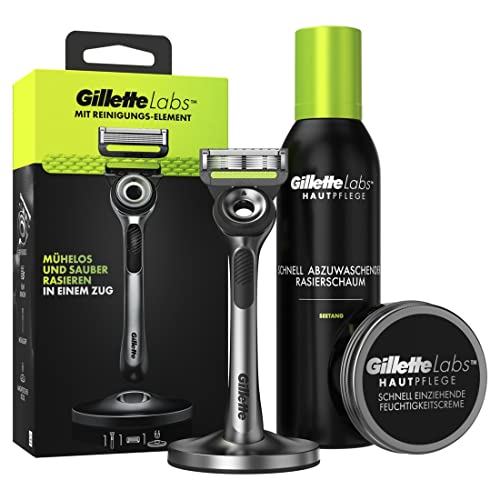 Gillette Labs Bartpflege Set Nassrasierer Herren 1 Rasierklinge