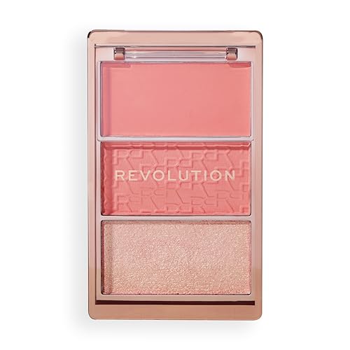 Revolution Blush Icon Palette Authentic Peach Creme Puder