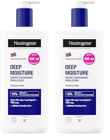 Neutrogena Deep Moisture Sofort Einziehende Bodylotion 400ml Packung