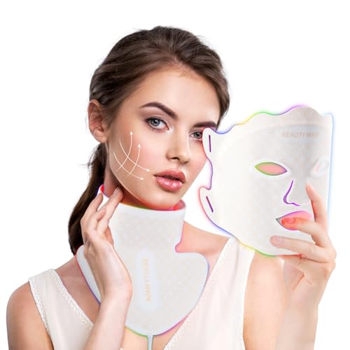 Usuielight Led Gesichtsmaske Lichttherapie 7 Farben Led Maske