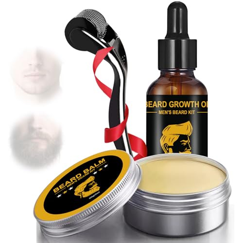 Bartwuchs Pflegeset Bartroller Bart Balsam Bart L Bartpflege