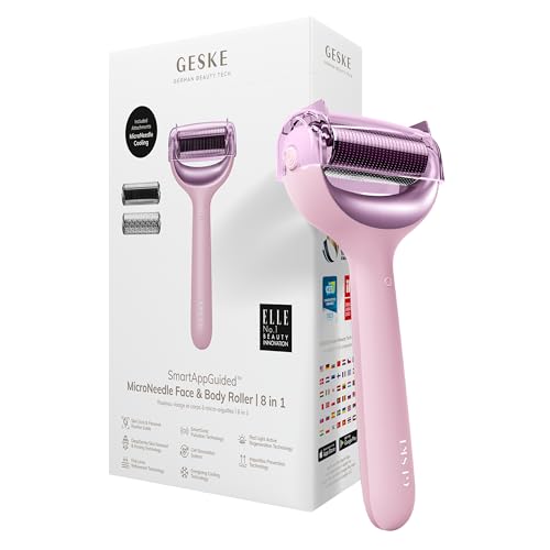 Geske Smartappguided Microneedle Face Body Roller 8 In