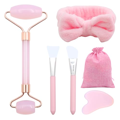 Scettar Jade Gua Sha Stein Set Rosa Nat