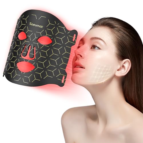 Soeumoir Led Gesichtsmaske Mit Rotlichttherapie 7 Farben Led