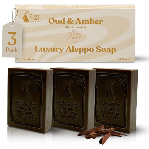 Green Fadel Aleppo Seife Luxury Mit Oudh Amber