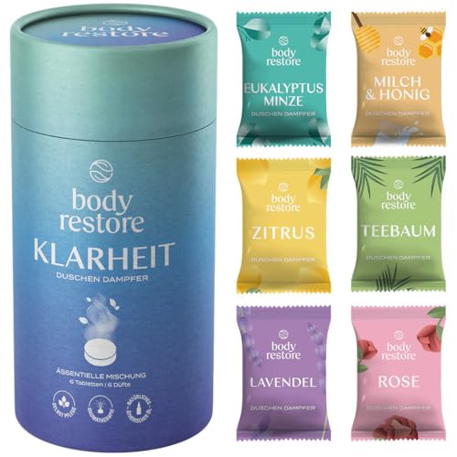 Body Restore Duschdampfer Aromatherapie 6er Pack Adventskalender F