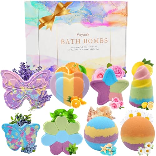 Vayank Badebomben Geschenkset 8 Groe Badekugeln Set Fr