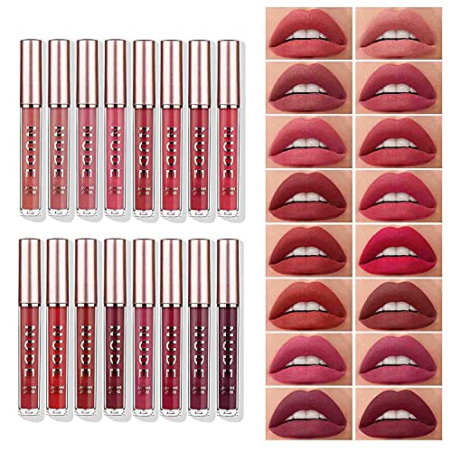 Matte Liquid Lipstick Makeup Set Velvety Long Lasting