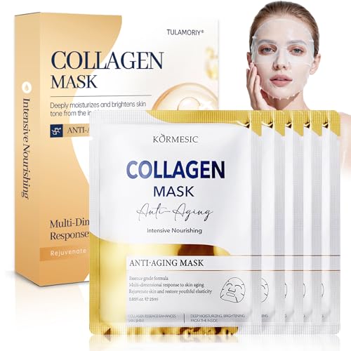5 St Ck Collagen Maske Feuchtigkeitsspendende Gesichtsmasken Intensive