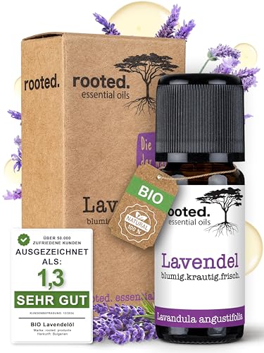 Rooted Bio Lavendel L 10ml 100 Naturrein Echter