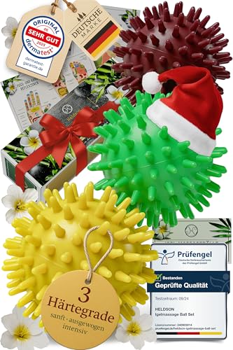 Heldson Premium Massageball Set 3 H Rtegrade Igelball