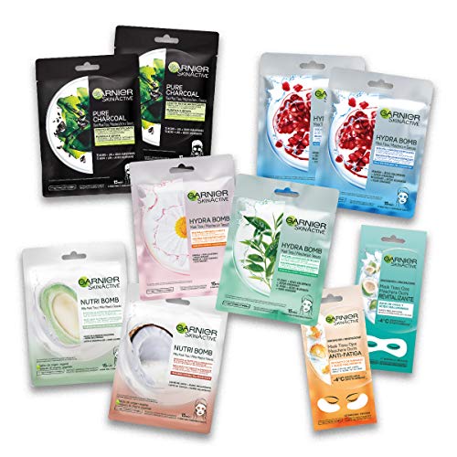 Garnier Skinactive Tuchmaske Set F R Gesicht Und