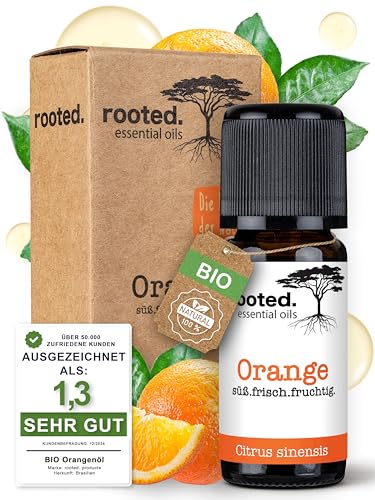 Rooted Bio Orangen L 10ml 100 Naturrein Echte