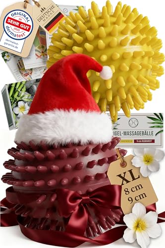 Heldson Premium Massageball 2er Set 8cm 9cm Igelball