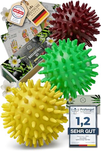 Heldson Premium Massageball Set 3 H Rtegrade Igelball