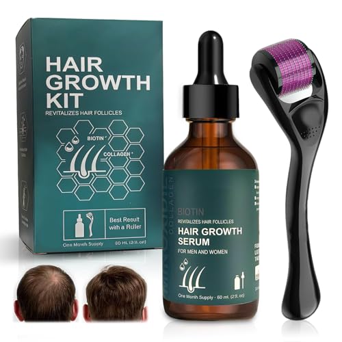 Microneedling Roller Hair Growth Set Mit Kopfhaut Massageb