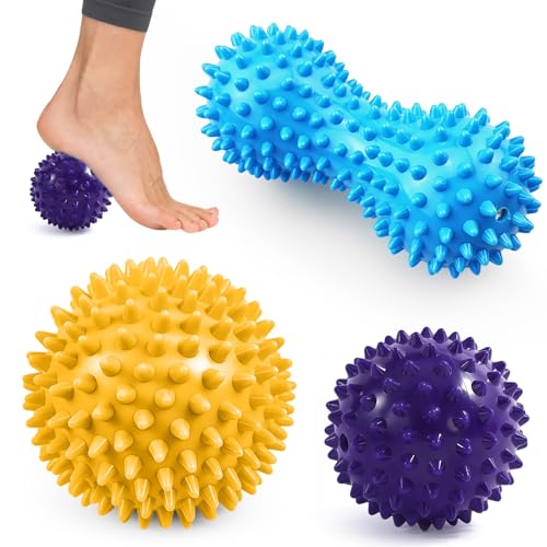 Igelball Massageball Set Spiked Massage Ball Hart Premium