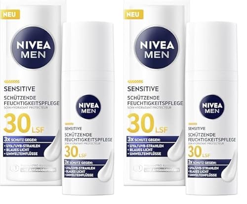 Nivea Men Sensitive Sch Tzende Feuchtigkeitspflege Lsf 30