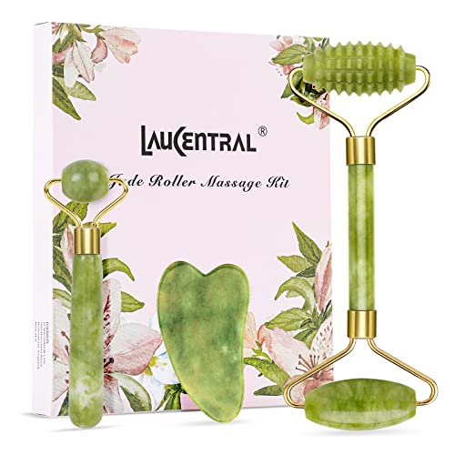 Laucentral Teile Jade Roller Und Gua Sha Massage