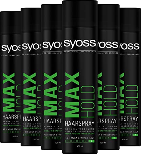 Syoss Haarspray Max Hold 6er Pack 6x 400ml