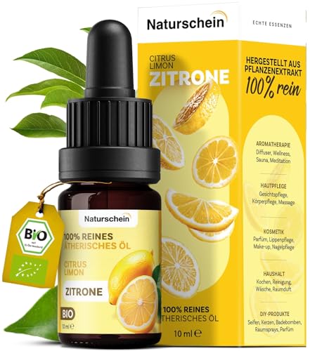 Naturschein Bio Zitronen L 10ml 100 Naturrein Therisches
