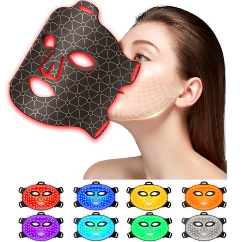 Diwueo Led Gesichtsmaske Mit Rotlichttherapie 3 Farben Led