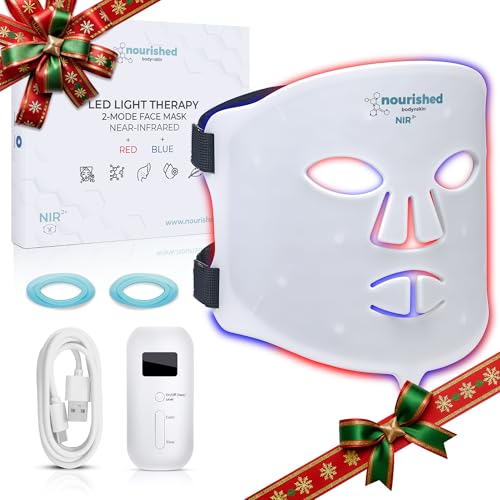 Nourished Bodynskin Tragbare Led Gesichtsmaske Mit Nahinfrarot Blaue
