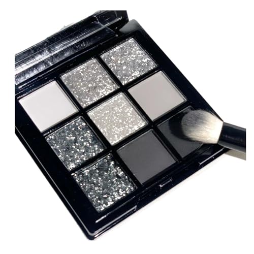 9 Farben Braune Lidschatten Palette Glitzer Lidschatten Matt