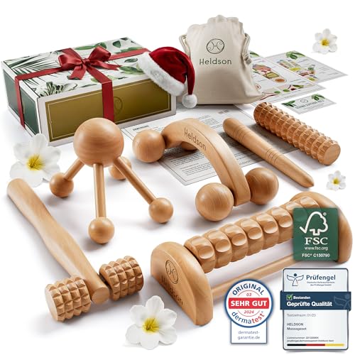 Heldson Premium Massage Set Holz 6 Teile Fsc