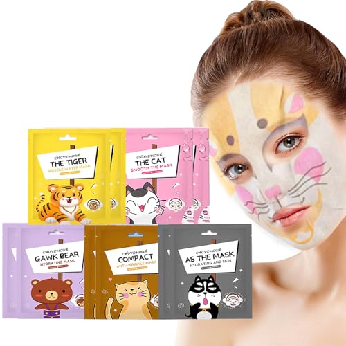 10 St Ck Tuchmasken Gesicht Feuchtigkeitsspendende Gesichtsmaske Gesichtsmaske