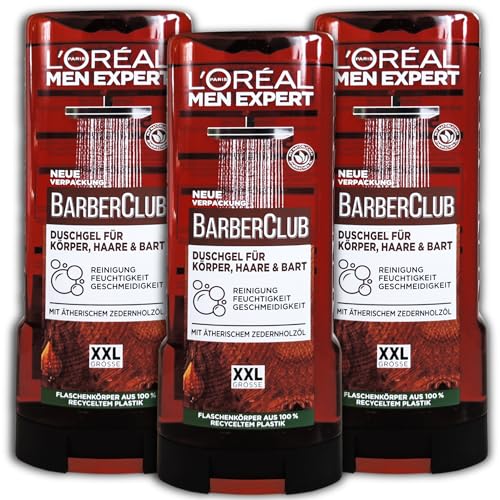 3 Er Pack Men Expert Barberclub Xxl Duschgel