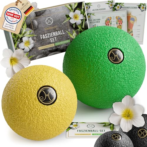 Heldson Premium Faszienball Klein 2er Set 6cm 8cm