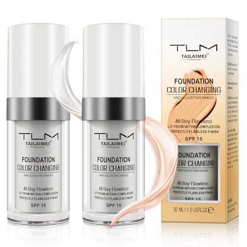 2er Set Farbver Ndernde Foundation F R Alternde