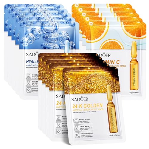 15 St Ck Gesichtsmaske Geschenkset Frauen Hydrat Gesichtsmasken