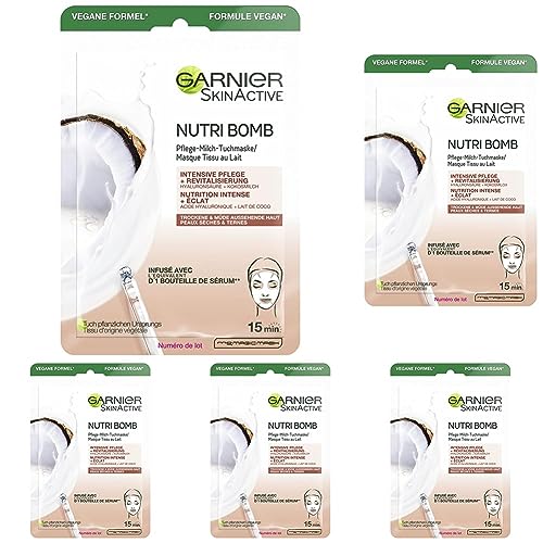 Garnier Tuchmaske Gesichtsmaske F R Trockene Und M