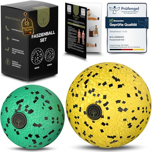 M S Lemberg Faszienball Klein Set Massageball F
