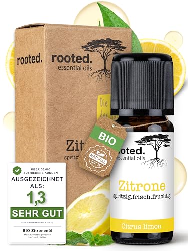 Rooted Bio Zitronen L 10ml 100 Naturrein Echte