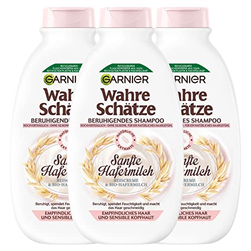 Garnier Wahre Sch Tze Beruhigendes Shampoo Sanfte Hafermilch