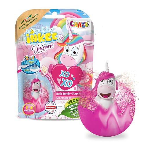 Inkee Unicorn Badebombe Kinder Mit Berraschung Badekugel 100g
