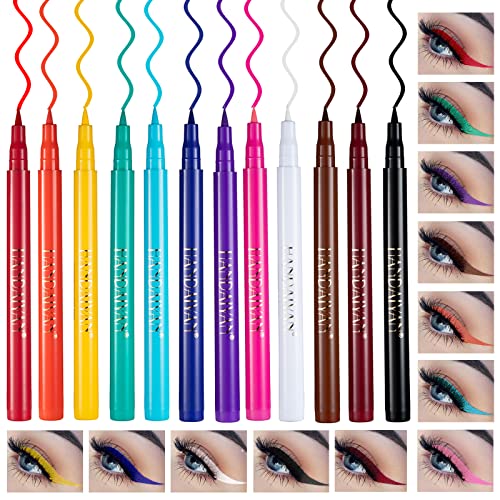 Xiangmall 12 St Ck Eyeliner Bunt Fl Ssig