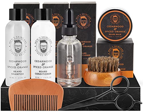 Brubaker 7 Tlg Bartpflege Geschenk Set Mit Bartshampoo