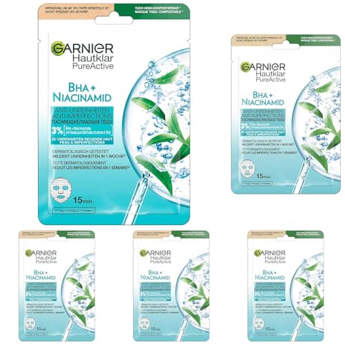 Garnier Tuchmaske Gesichtsmaske F R Fettige Haut Anti