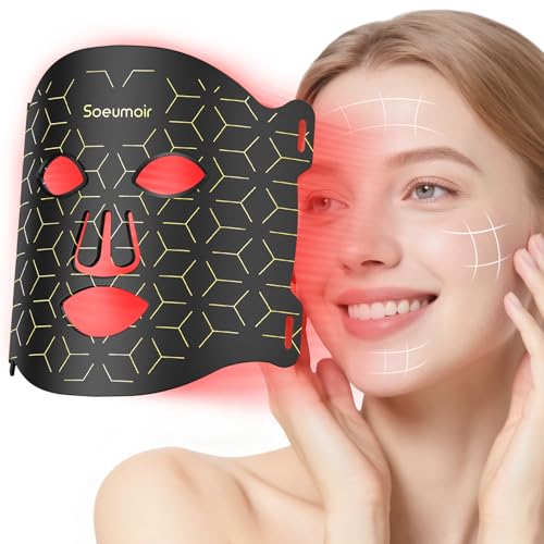 Soeumoir Led Gesichtsmaske Mit Rotlichttherapie 7 Farben Led