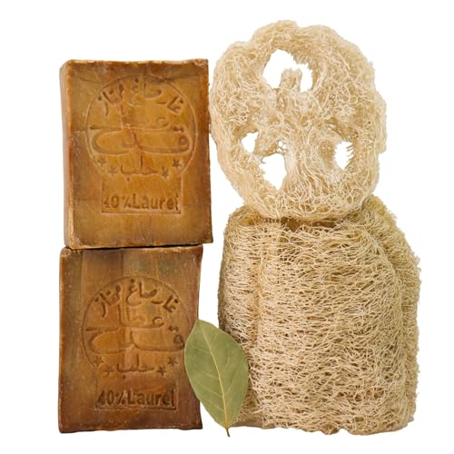 Kanaan Aleppo Seife Original 1x 200g Mit Luffa