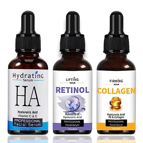 Anti Falten Serum 3er Pack Retinol Serum Collagen