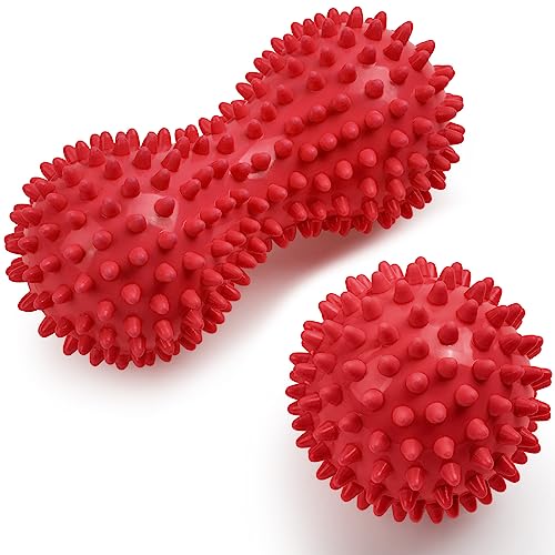 Uraqt Faszienball 2er Set Kleine Igelball Hart Faszien