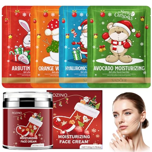 4 St Ck Tuchmasken Gesicht 50g Feuchtigkeitscreme Gesichtsmasken