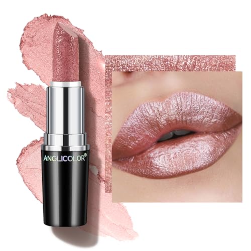 Anglicolor Glitzer Lippenstift Nude Rosa Metallic Gl Nzend